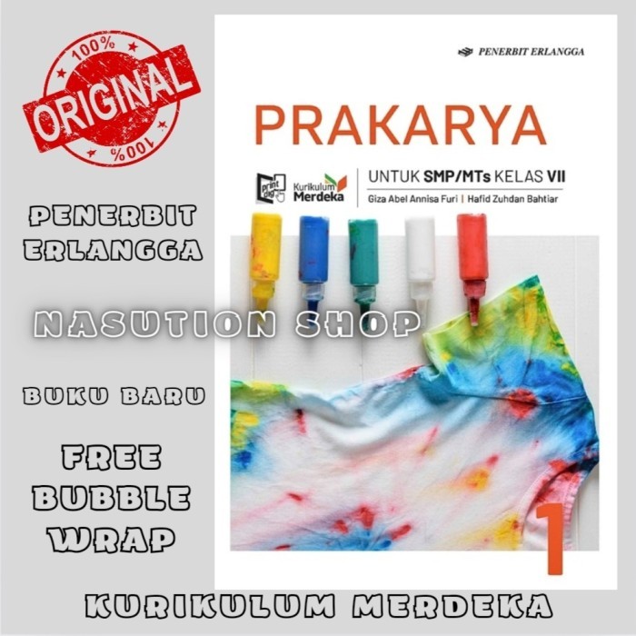 

Buku Prakarya Kelas 1 / 7 VII SMP/MTs Erlangga Kurikulum Merdeka ORI