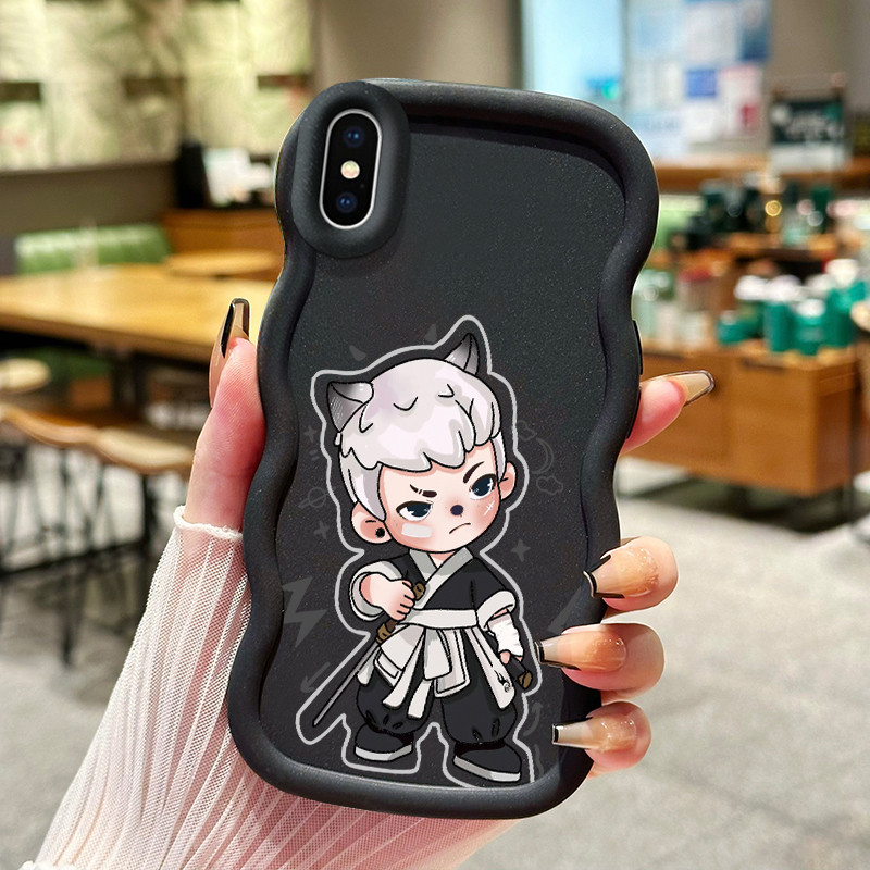 Casing Hp Untuk iPhone X Xs Max Case HP manusia serigala dengan pisau casing Softcase ponsel silikon