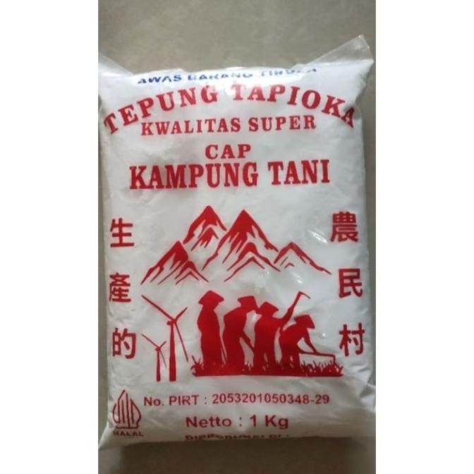 

>>>>>] Tepung Tapioka Cap Kampung Tani / Sagu Kampung Tani Kemasan Merah 1 KG