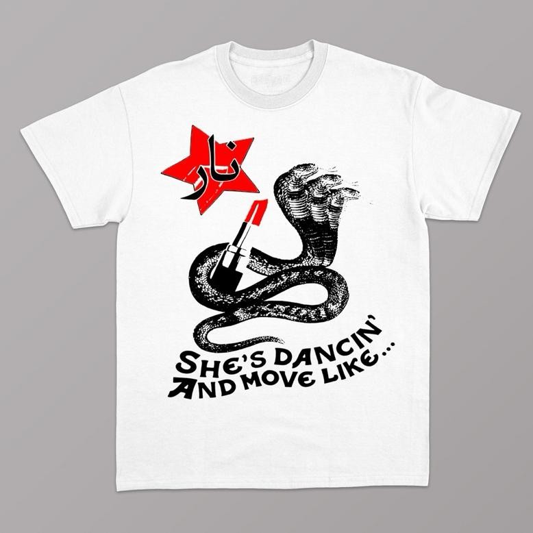 Nara T-Shirt Krazy Brazy White Unisex Bahan Cotton Combad 24.S