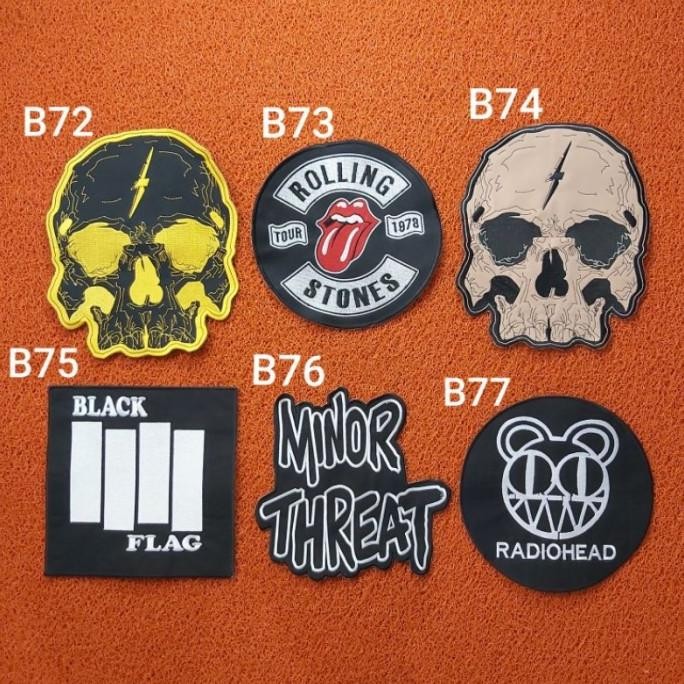 

siap kirim] [BAYAR COD] GROSIR BACKPATCH BORDIR BESAR MUSIK BEST QUALITY