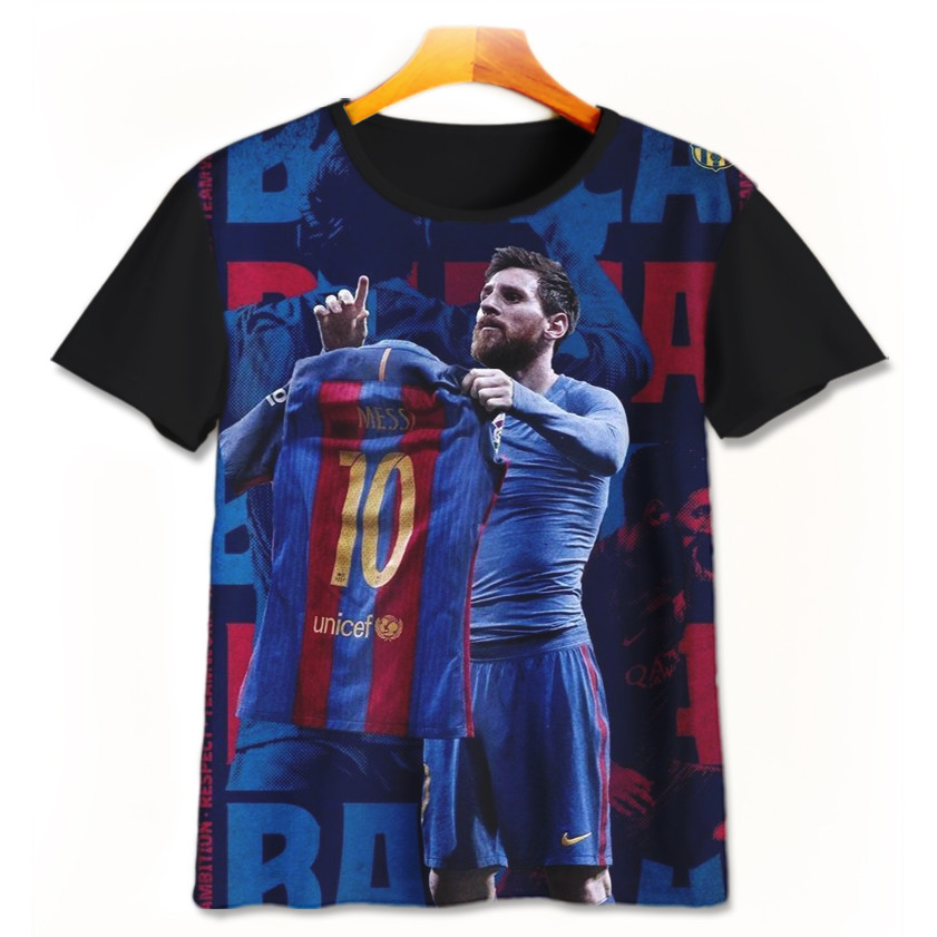 Baju Kaos Anak Bola - Kaos Bola 3D Lucu - Kaos Printing Bola Pemain Bola-4-designWD Limited Edition 