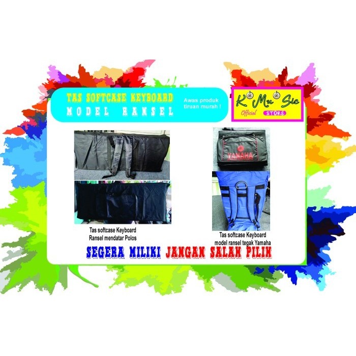 adaya Softcase Tas Kibord Keyboard Ransel Gendong Yamaha