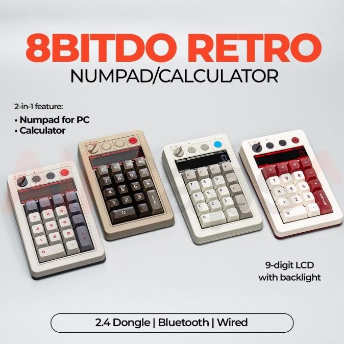 

BEBAS ONGKIR - 8BitDo Retro Numpad/Calculator Mechanical