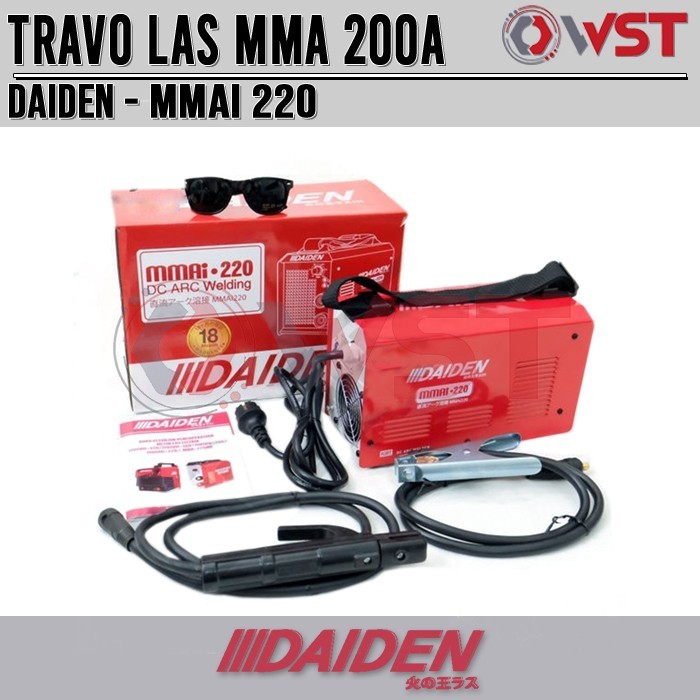 kosnew@ DAIDEN Travo Las Inverter MMAi 220 - Mesin Las Inverter 200A
