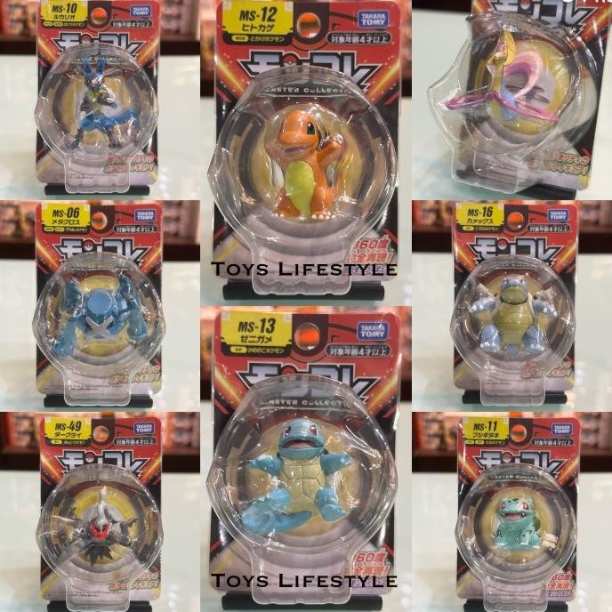 FIGUR SET Mainan Pajangan Original Takara Tomy Moncolle Ex Action Figure Pokemon