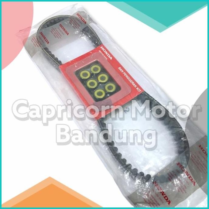ASLI ORIGINAL VANBELT SET ROLLER VARIO 125 NEW LED K35 ORI AHM VBELT