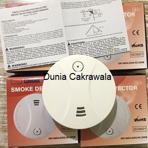 Termurah Smoke Detector Tanpa Kabel Lumina Fire Alarm / Smoke Alarm Detector