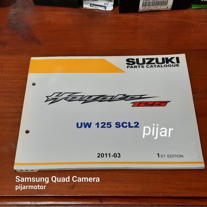 

Buku Parts Catalogue Catalog Katalog Suzuki Hayate 125 (Not Fotocopy) Barang Langka