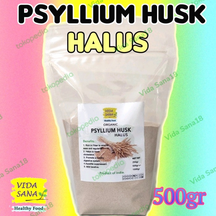 

Psyllium Husk 98% Pure - Halus 500Gr Terlaris