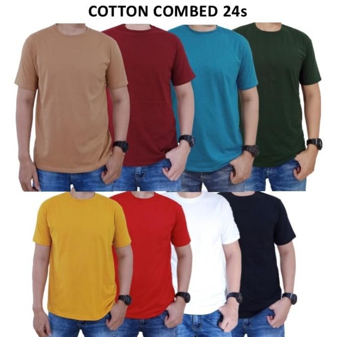 KAOS PRIA POLOS / COTTON COMBED POLOS 24S