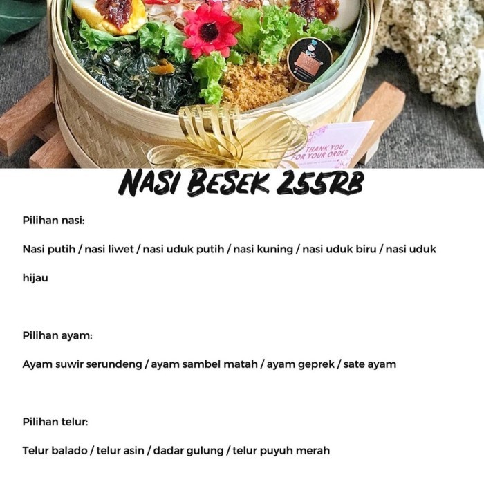 

Nasi Besek Tangkai Birthday Edition - Ready Setiap Hari Barangbaru