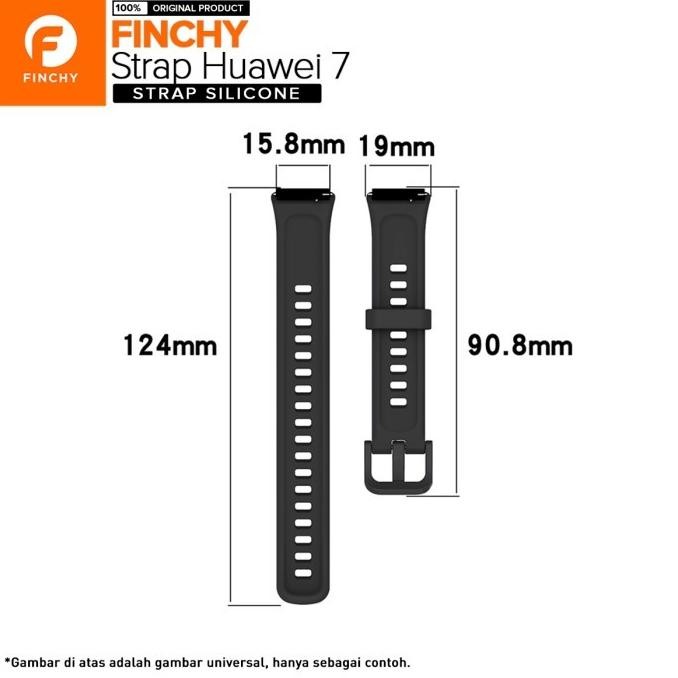 Finchy Silicone Strap For Huawei Band 7 Replacement Rubber Wristband Original Dan Terpercaya