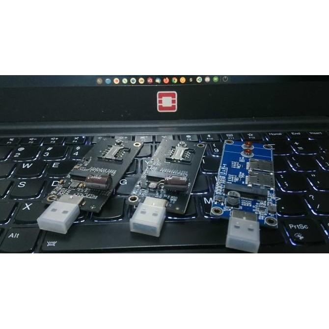 TERLARIS - Adaptor NGFF key B to USB dengan slot sim | Adaptor modem rakitan