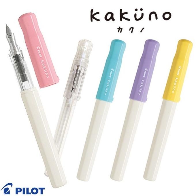 

TERBARU - Pilot Kakuno Fountain Pen Gel Ink Transparent Soft Colors EF/F/M
