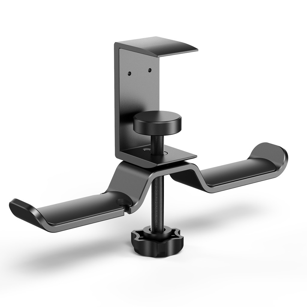 

Dudukan Gantungan Headphone Ganda di Bawah Meja, Dudukan Headset Gaming PC Putar 360 Derajat APPHOME, Penjepit Aluminium, Dudukan Hemat Ruang, Cocok untuk Semua Headphone, Hitam/perak |99to1Ng9|