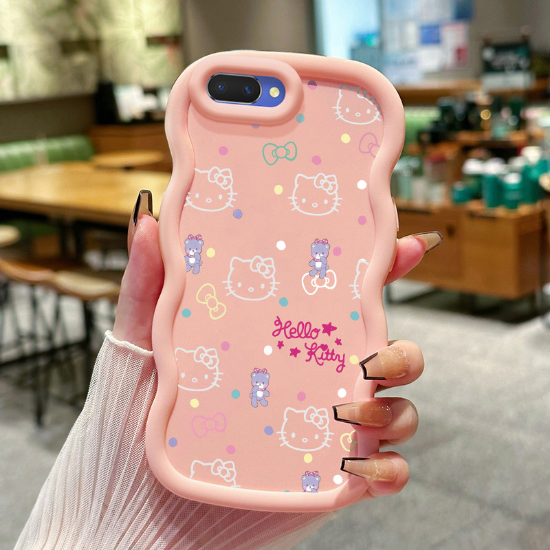 Casing Hp Untuk OPPO A5 A3s A12E Realme C1 Case Casing Softcase Hello Kitty HP Kesing Macaron canggi