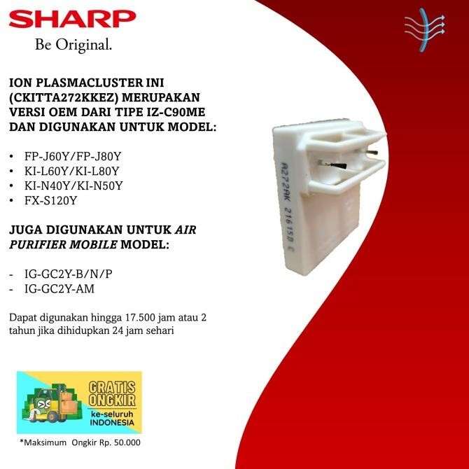 NEW Ion Plasmacluster FP-J80Y/CKITTA272AKKZ (IZ-C90ME)