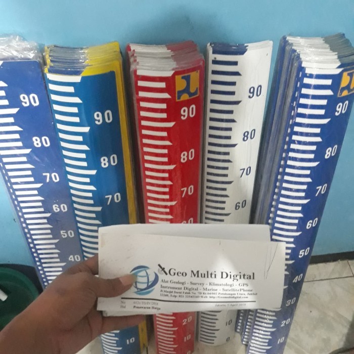 

newgan!! peilschaal peilschale papan duga alat ukur tinggi air