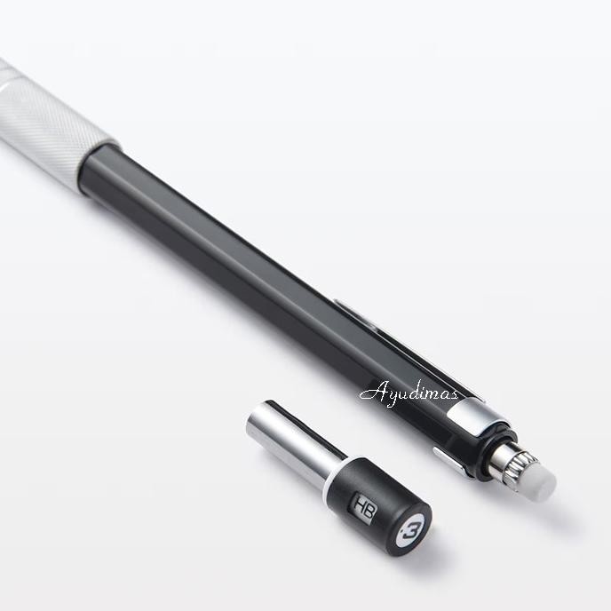 

MUJI Low Center Gravity Mechanical Pencil 0.3mm / 0.5mm Black - Pensil mekanik / cetek