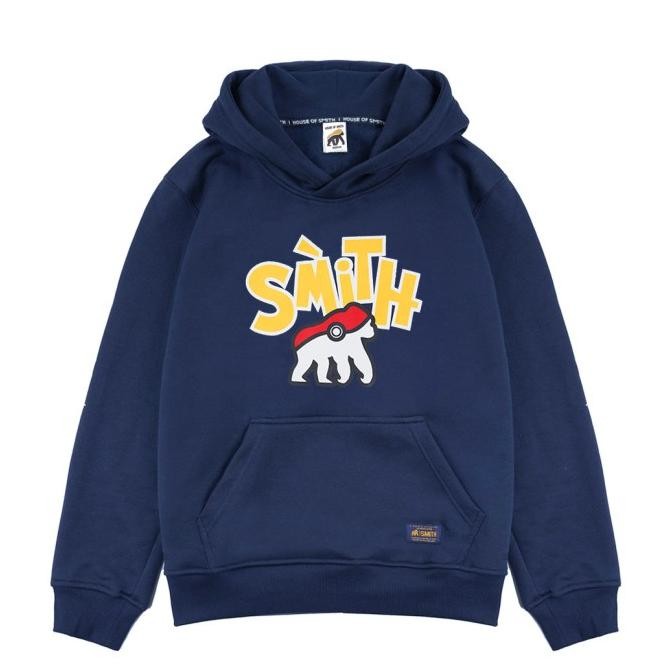 HOUSE OF SMITH SWEATER HOODIE PRIA - POKESMITH NAVY