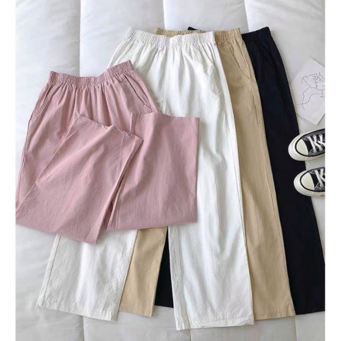 Kulot Linen Mery Saku Belakang Fuul Kolor