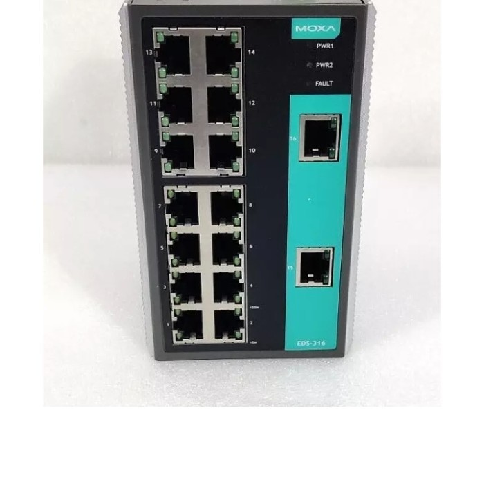 MOXA EDS 316 16 Port Unmanaged Ethernet Switch Original