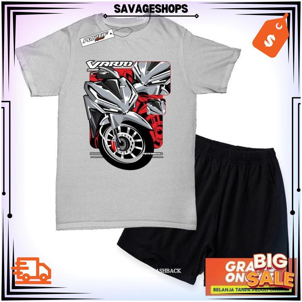 Baju Kaos Anak Setelan Motor Vario Racing Balap Positif Merch Bg Best Seller