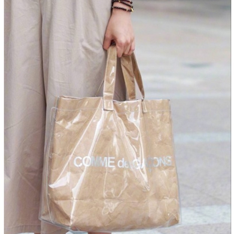 

COMME DES GARCONS CDG Kraft Paper Tas Bahu Wanita Tas Tangan |t8D9gQR6|