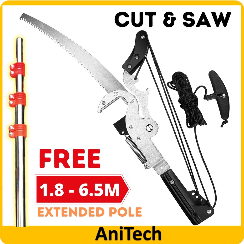 

Gunting Anitech Tahan Pohon Gunting Cabang Tinggi 6,5M Gergaji Pemotong Pohon 2in1 Pengait Buah Gergaji Pemetik Buah |GgD9faqN|