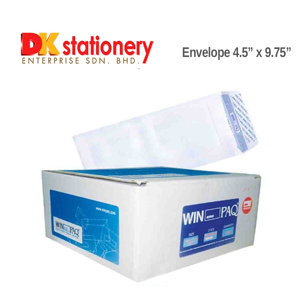 

Amplop Putih Winpaq 4,5" x 9,75" (dengan jendela / tanpa jendela) |ETQDBx0m|