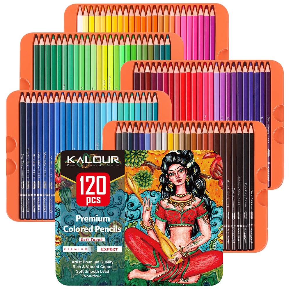 

KALOUR 120 Warna Pensil Warna Berminyak Set Pensil Warna Grafiti Lukis Tangan |JcRUcssH|