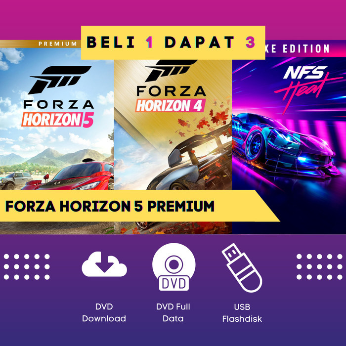 Forza Horizon 5 Premium Edition + Forza Horizon 4 Game PC Original