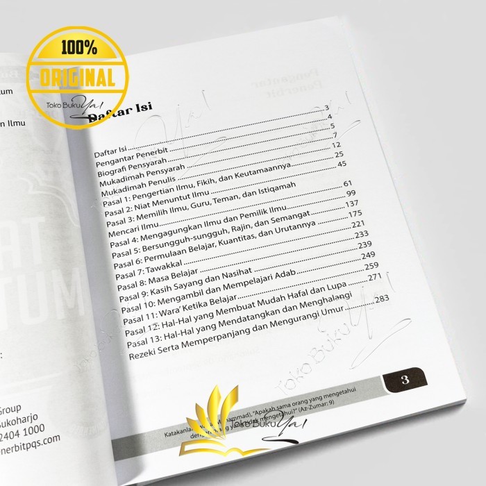 

Asli Ta'Limul Muta'Allim Pentingnya Adab Dalam Meraih Keberkahan Ilmu - Pqs