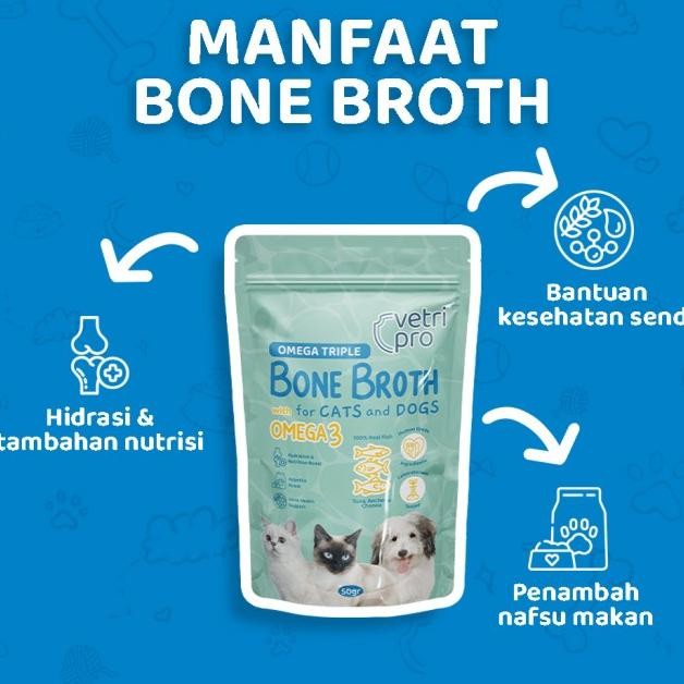 

Vetripro Kaldu Anjing Kucing Bone Broth Powder Fish 50Gr