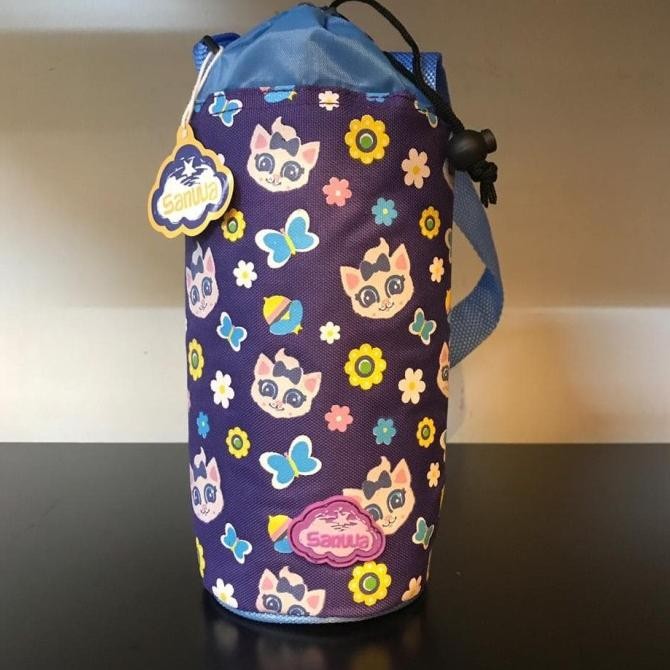 Tas Botol Air Minum Karakter / Sarung Pouch Tali Tempat Minum Anak TK