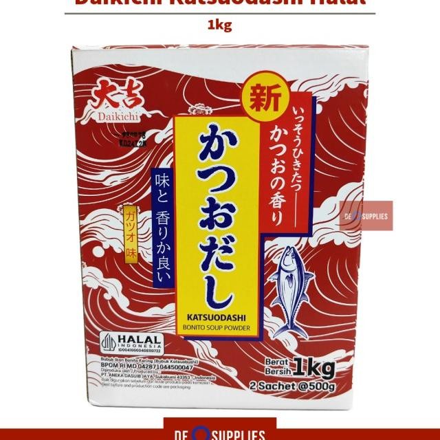 

Daikichi Katsuo Dashi Halal 1Kg - Bubuk Katsuodashi Kaldu Ikan Bonito