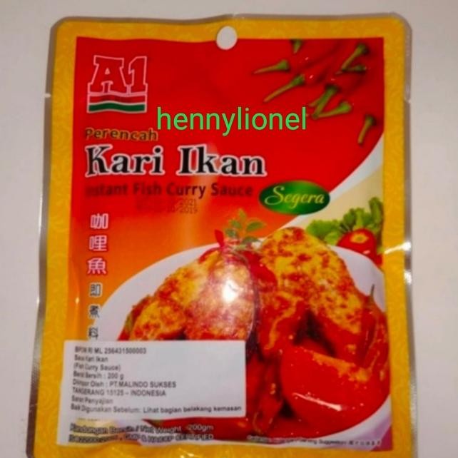 

A1 Instant Fish Curry Sauce-Bumbu Instant Kari Ikan