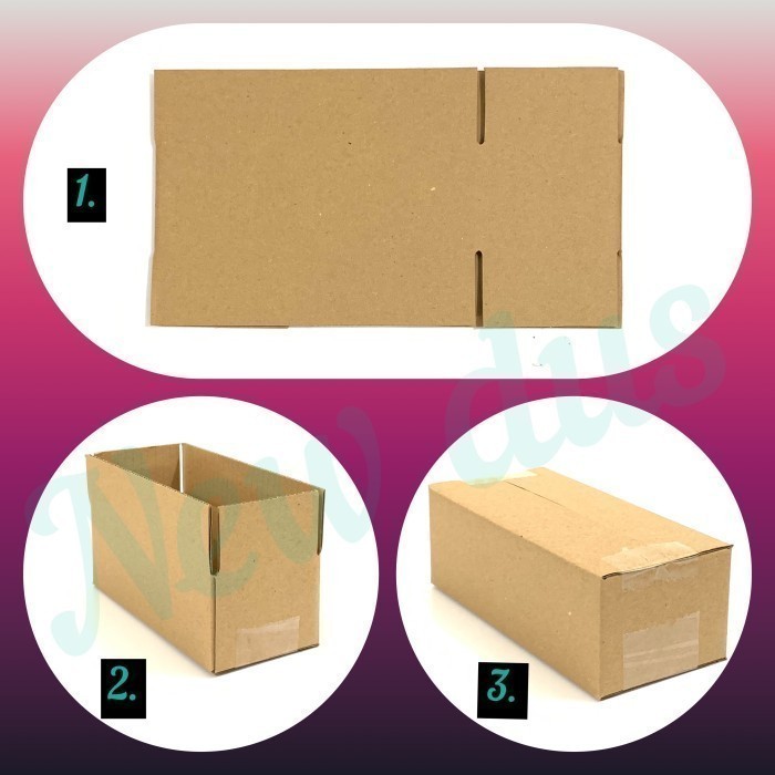 

CUSTOM kardus/karton/box BARU 32x18x18 = 100 PCS POLOS