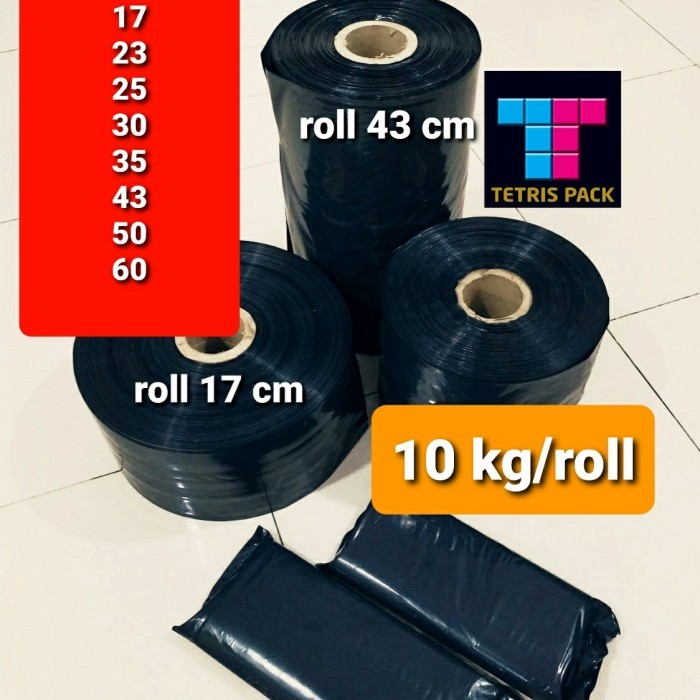 

plastik packing roll hitam 10 kg gojek/grab