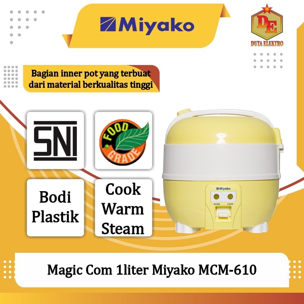 Magic Com 1 Liter Miyako MCM 610