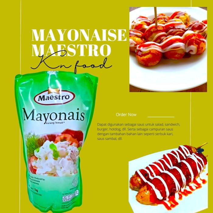 

Go Kilat - Go- Jek - 1 Dus Maestro Mayonaise 1Kg Pouch -10 Kg Maestro