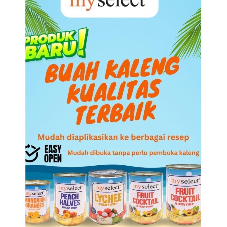 

Myselect Lychee In Heavy Syrup Buah Leci Dalam Sirup Pekat Kemasan Kaleng 567 Gram Mudah Dibuka Tanpa Perlu Pembuka Kaleng