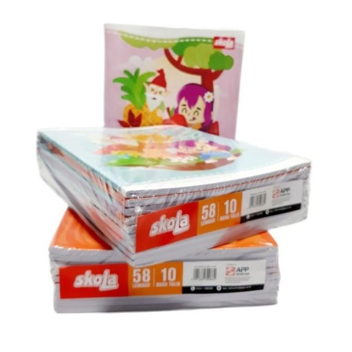

Sale Buku Tulis Sidu Skola 58 Lembar Murah / Buku Sekolah 1 Pak Isi 10 Buku