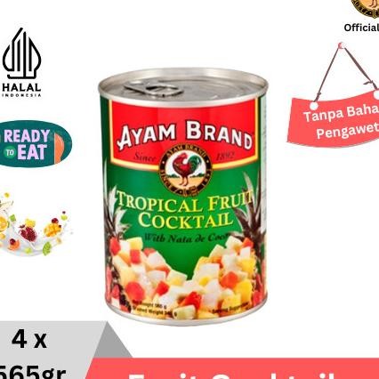 

Ayam Brand - Cotail Koktil Buah Kaleng 4 Pcs 565Gr