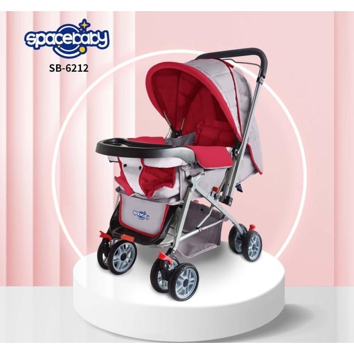 Space Baby Stroller Sb-6202 ( Handle Depan Belakang )