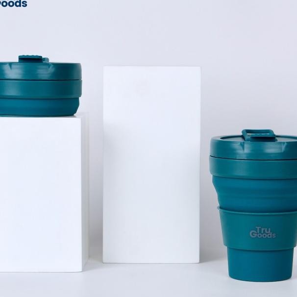 Foldable Cup Tru Goods / Gelas Kopi Lipat 475 Ml - Green