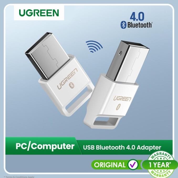 

MURAH Ugreen USB Bluetooth 4.0 Adapter with LED WHITE 30443
