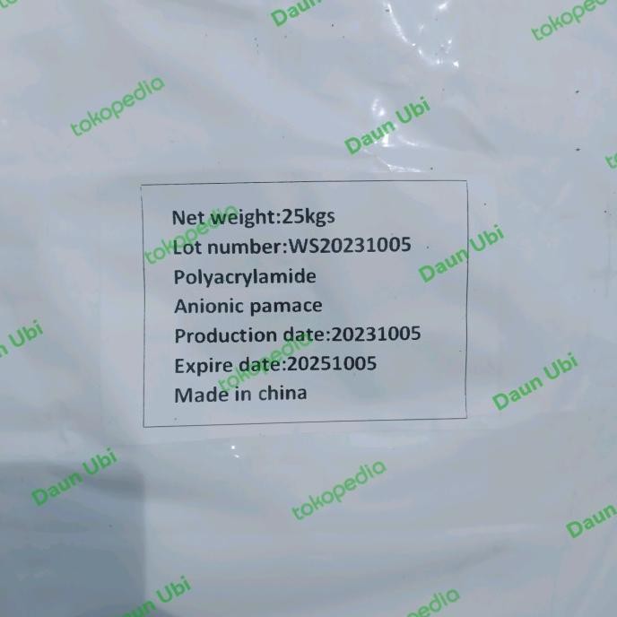 

DISKON Polymer Anionic / Polimer Anionik GRADE A 25KG