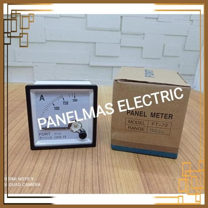 [PLM] AMPERE METER / AMPEREMETER ANALOG JARUM MERK FORT VIA CT